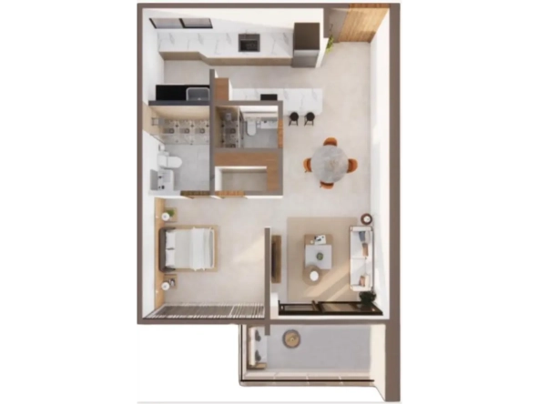 ID Charming One Bedroom Apartment with Balcony for Sale at LM Residences, Punta Cana ()
