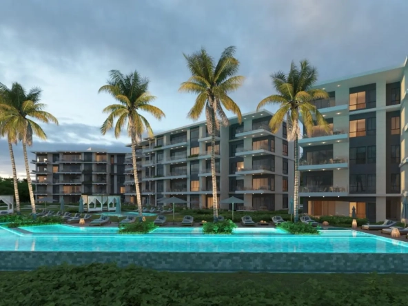 ID One Bedroom Condo with Garden View for Sale at Solea Palms, Zabela Beach, Punta Cana ()