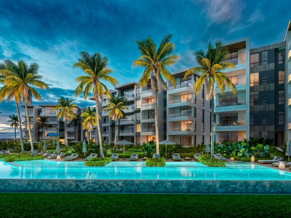 ID One Bedroom Condo with Garden View for Sale at Solea Palms, Zabela Beach, Punta Cana ()