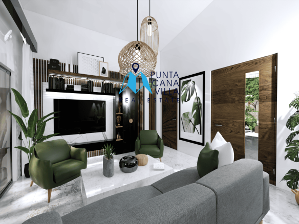 Modern Three Bedroom Villa for Sale at Aura Residences, Bavaro Punta Cana ()