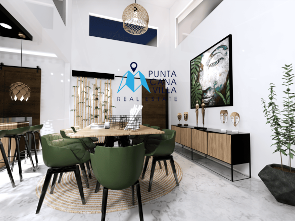 Modern Three Bedroom Villa for Sale at Aura Residences, Bavaro Punta Cana ()