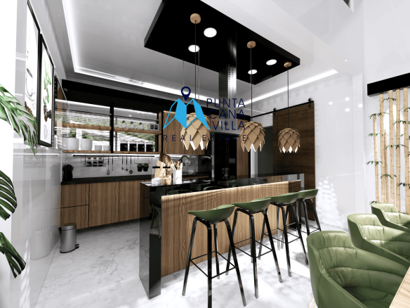Modern Three Bedroom Villa for Sale at Aura Residences, Bavaro Punta Cana ()