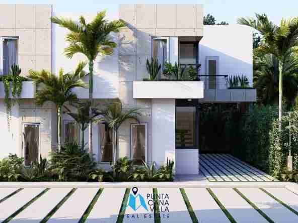 ID , Stylish Three Bedroom Villa with Balcony for Sale in Brisas de Punta Cana, Bávaro ()