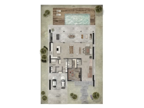 ID Villa Akira – Elegant Four Bedroom Villa with Terrace for Sale in Punta Cana Village ()