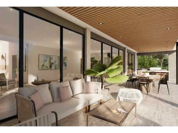 ID Villa Akira – Elegant Four Bedroom Villa with Terrace for Sale in Punta Cana Village ()