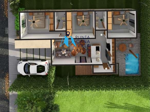 B, Sole Mio Affordable Bedroom Villa in Alta Vista, Punta Cana Gated Community ()