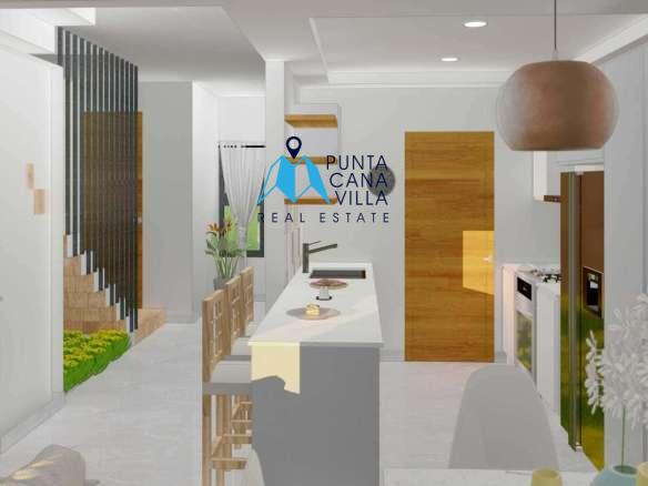 Modern Three Bedroom Townhouse for Sale in Pedro Mir Residences, Bavaro ()
