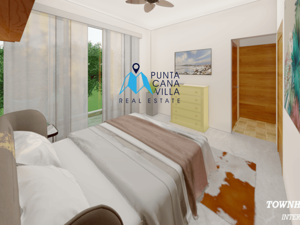 Modern Three Bedroom Townhouse for Sale in Pedro Mir Residences, Bavaro ()