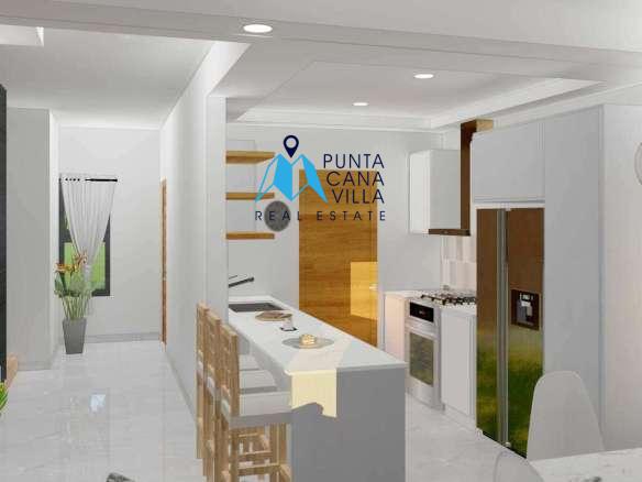 Modern Three Bedroom Townhouse for Sale in Pedro Mir Residences, Bavaro ()