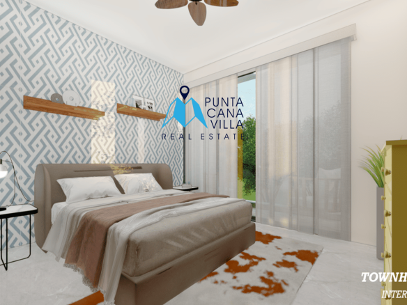 Modern Three Bedroom Townhouse for Sale in Pedro Mir Residences, Bavaro ()