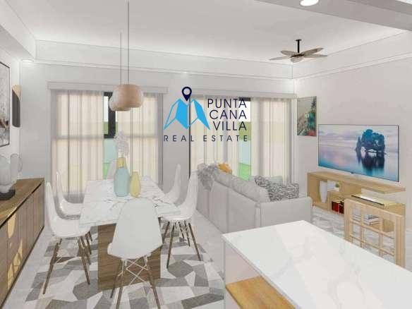 Modern Three Bedroom Townhouse for Sale in Pedro Mir Residences, Bavaro ()