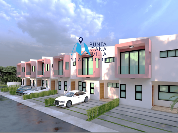 Modern Three Bedroom Townhouse for Sale in Pedro Mir Residences, Bavaro ()