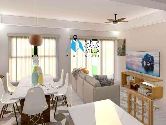 Modern Three Bedroom Townhouse for Sale in Pedro Mir Residences, Bavaro ()
