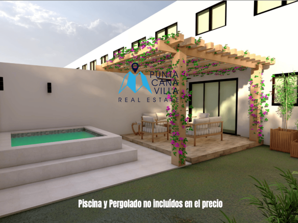 Modern Three Bedroom Townhouse for Sale in Pedro Mir Residences, Bavaro ()