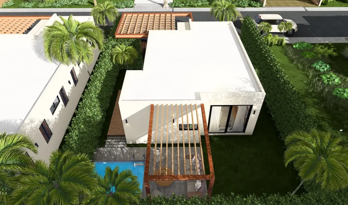 ID B, Cozy Two Bedroom Villa for Sale in Alta Vista, Punta Cana – Villa Sole Mio with Outdoor Amenities ()