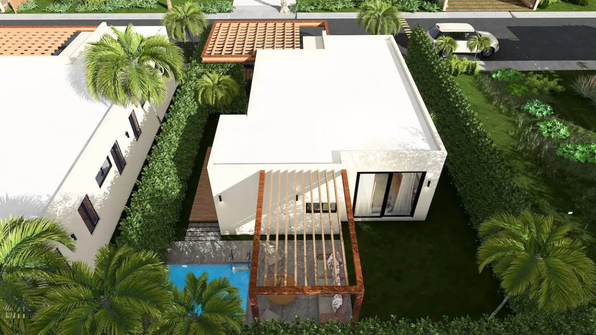 ID B, Cozy Two Bedroom Villa for Sale in Alta Vista, Punta Cana – Villa Sole Mio with Outdoor Amenities ()