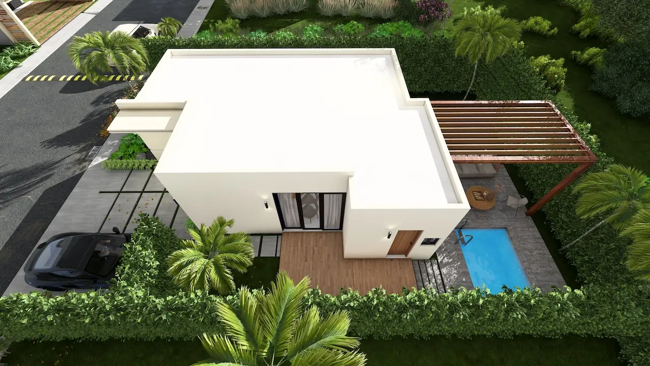 ID B, Cozy Two Bedroom Villa for Sale in Alta Vista, Punta Cana – Villa Sole Mio with Outdoor Amenities ()