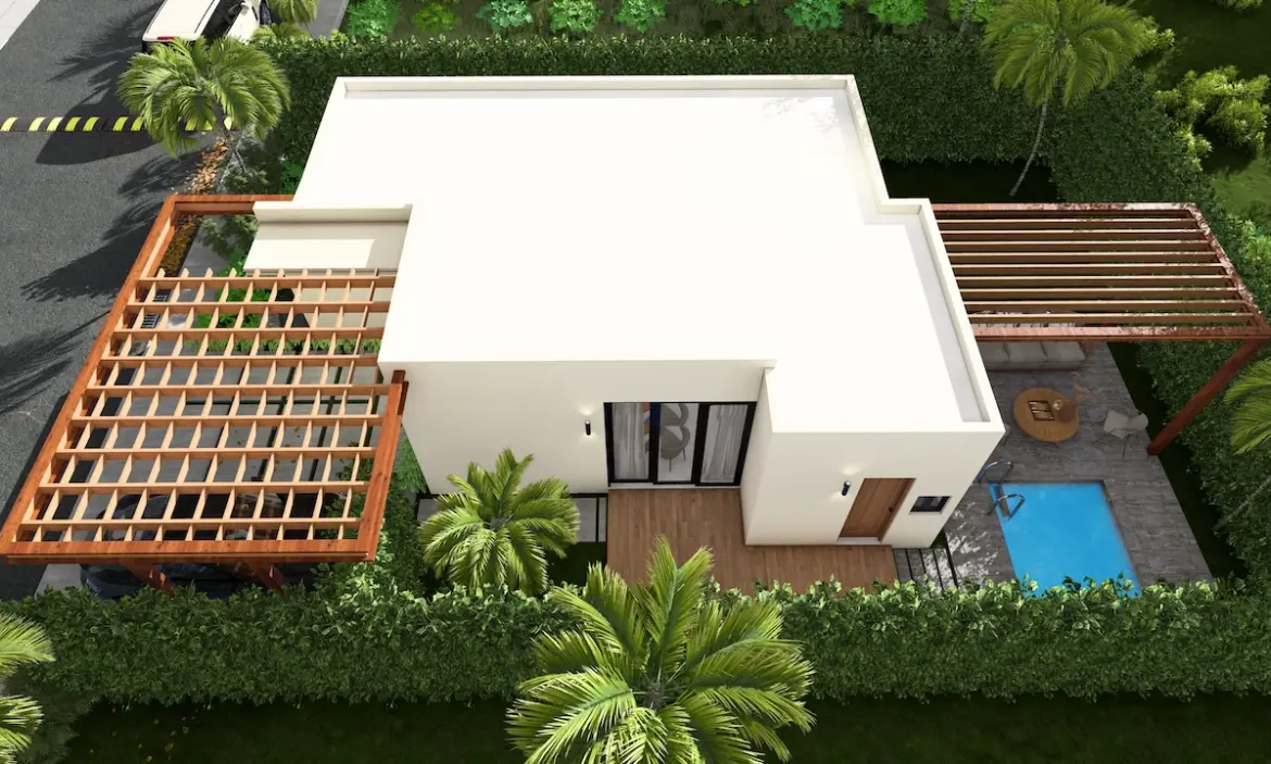 ID B, Cozy Two Bedroom Villa for Sale in Alta Vista, Punta Cana – Villa Sole Mio with Outdoor Amenities ()