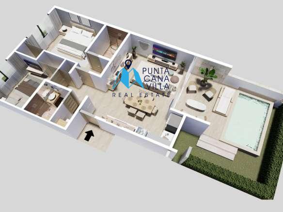 Cittanova Garden Suites – Luxury Two Bedroom Condo for Sale in Vista Cana ()