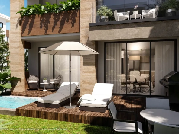 ID Bavaro Punta Cana Apartment for Sale – Bedroom with Green Outdoor Space ()