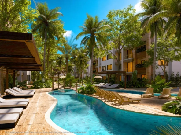 ID Bavaro Punta Cana Apartment for Sale – Bedroom with Green Outdoor Space ()