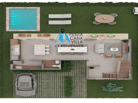 ID , Modern Punta Cana Villa in Alto Mar – Three Bedrooms & Prime Location ()
