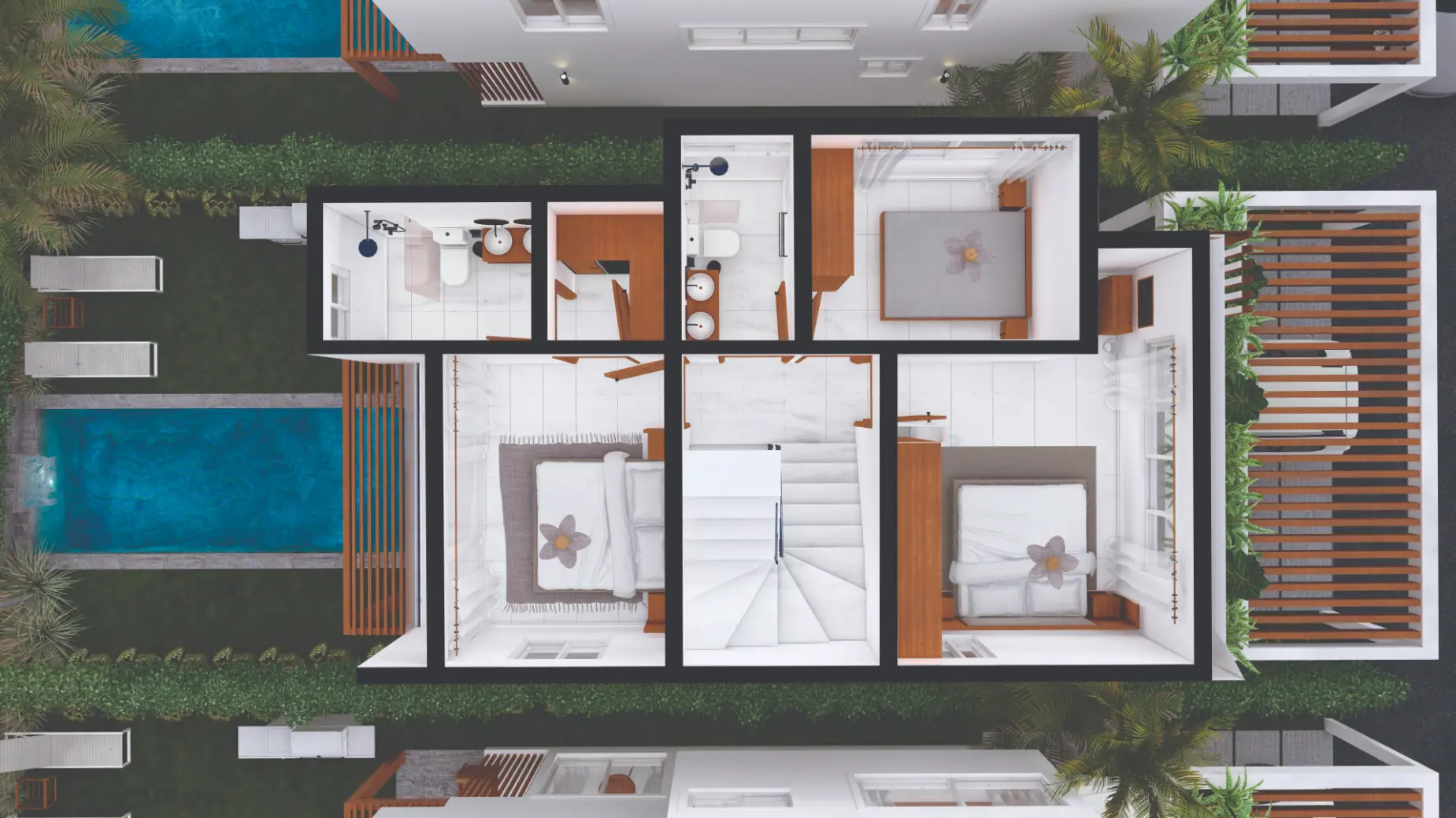 ID , Luxury Bedroom Villa at Palm Oasis Gardens with Beach Shuttle in White Sands, Punta Cana ()