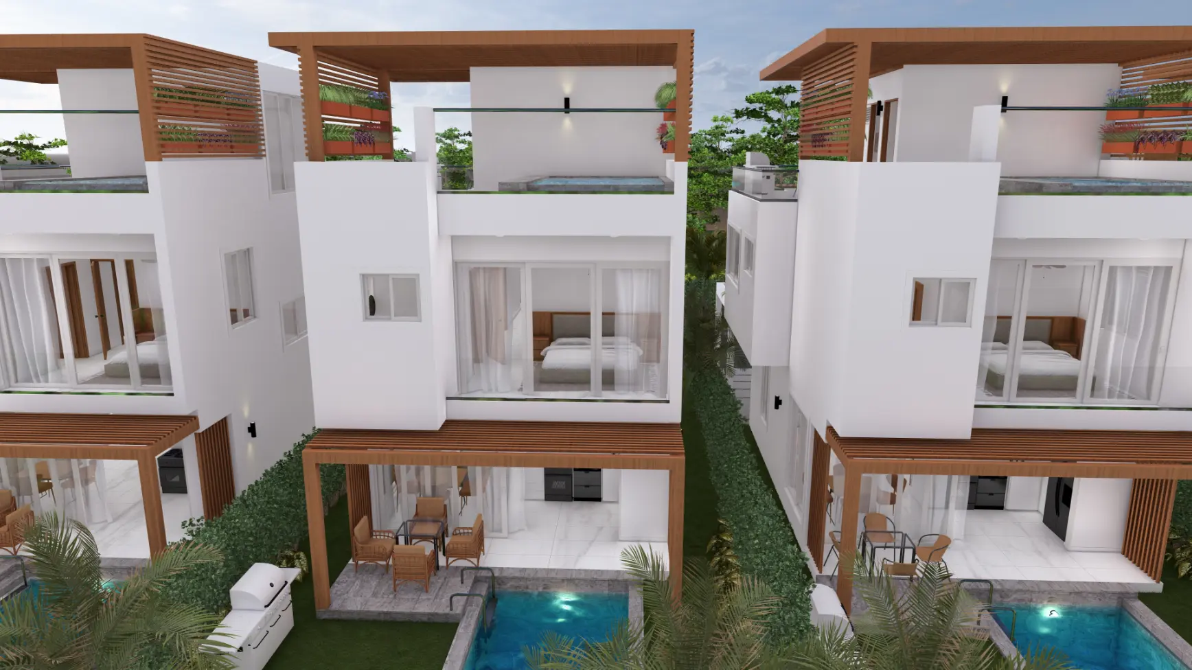 ID , Luxury Bedroom Villa at Palm Oasis Gardens with Beach Shuttle in White Sands, Punta Cana ()