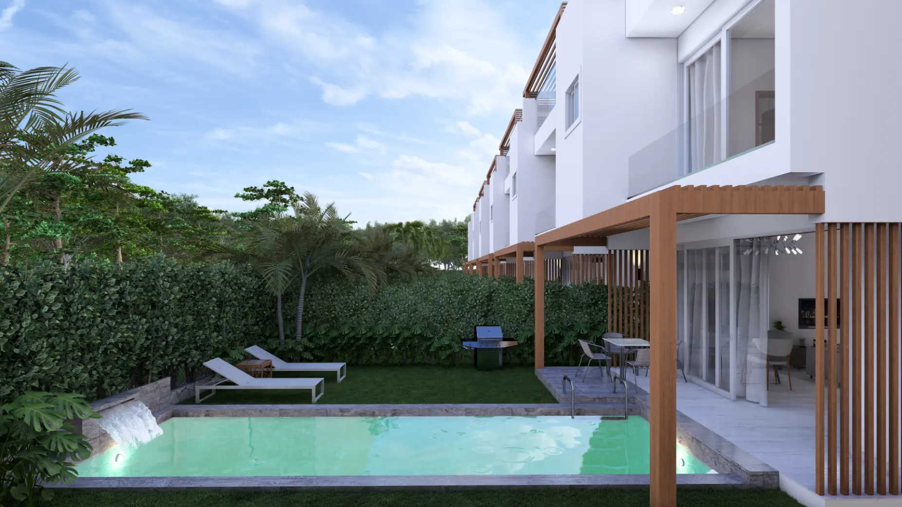 ID , Luxury Bedroom Villa at Palm Oasis Gardens with Beach Shuttle in White Sands, Punta Cana ()