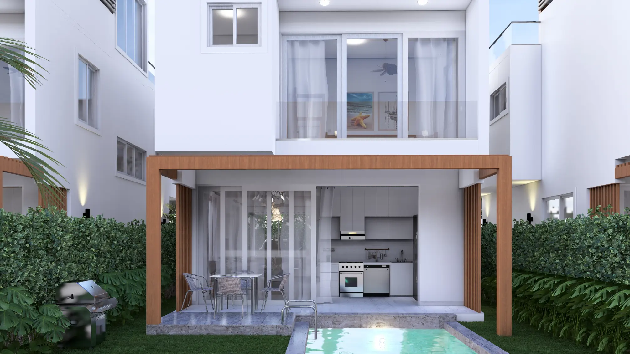 ID , Luxury Bedroom Villa at Palm Oasis Gardens with Beach Shuttle in White Sands, Punta Cana ()