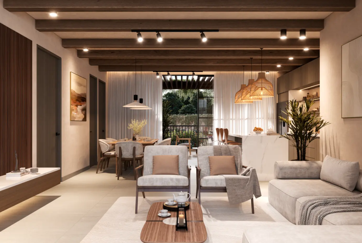 ID , Bright Bedroom Vista Cana Condo with Spacious Terrace at Monterezzo – For Sale in Punta Cana ()