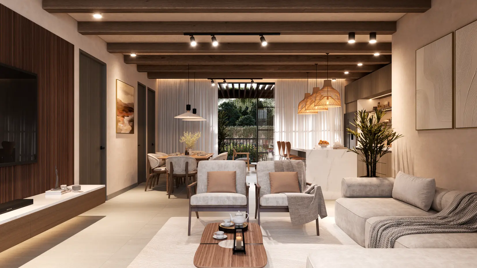 ID , Bright Bedroom Vista Cana Condo with Spacious Terrace at Monterezzo – For Sale in Punta Cana ()