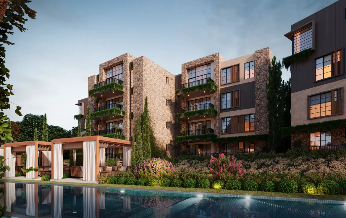 ID , Bright Bedroom Vista Cana Condo with Spacious Terrace at Monterezzo – For Sale in Punta Cana ()
