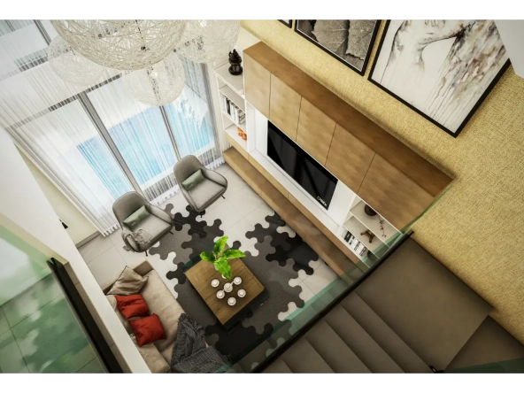 ID Costa Cana Punta Cana Villa for Sale – Modern Bedroom Kings Crown Villas with Balcony ()
