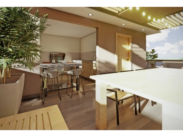 ID Costa Cana Punta Cana Villa for Sale – Modern Bedroom Kings Crown Villas with Balcony ()