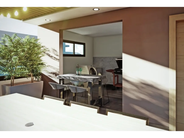 ID Costa Cana Punta Cana Villa for Sale – Modern Bedroom Kings Crown Villas with Balcony ()