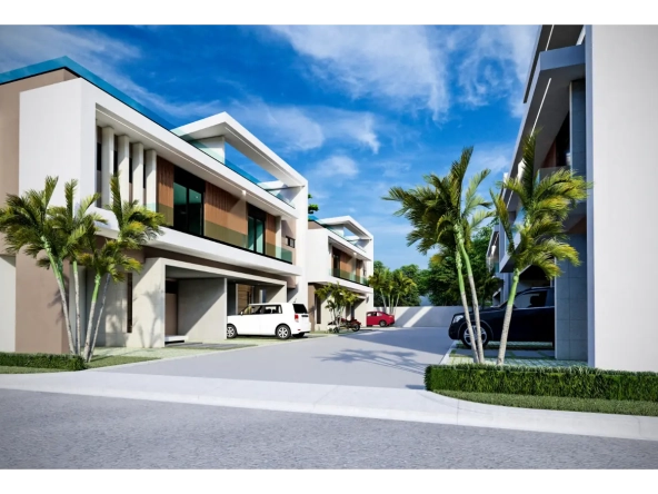 ID Costa Cana Punta Cana Villa for Sale – Modern Bedroom Kings Crown Villas with Balcony ()