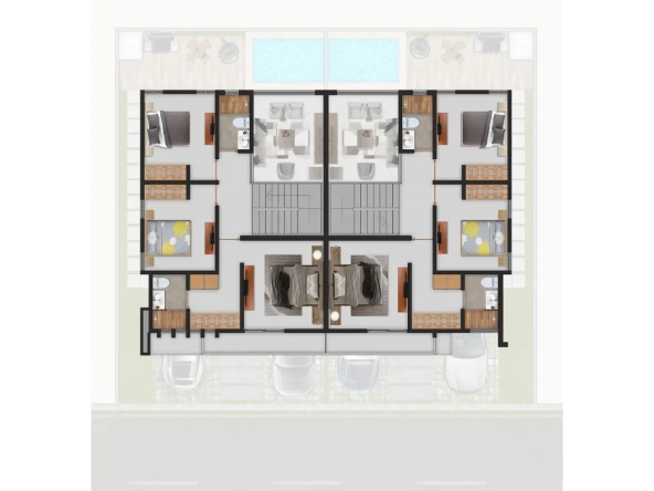 ID Costa Cana Punta Cana Villa for Sale – Modern Bedroom Kings Crown Villas with Balcony ()