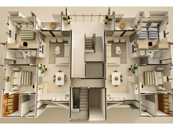 ID Modern Por Do Sol Residences Bedroom Condo in Vista Cana, Punta Cana – For Sale ()