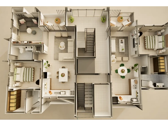 ID Stylish One Bedroom Condo in Por Do Sol Residences, Vista Cana – Punta Cana Homes for Sale ()