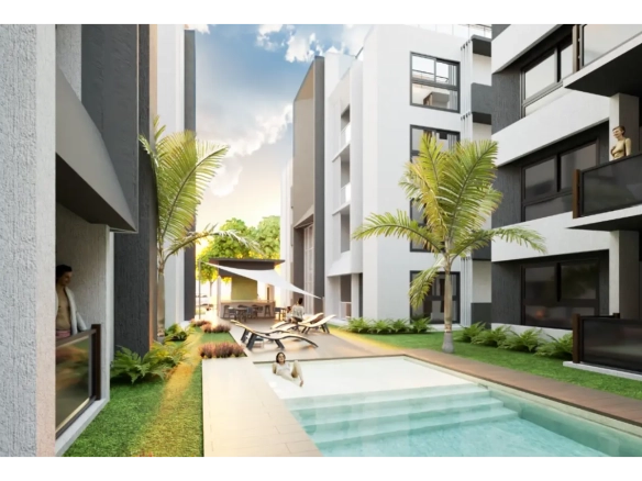 ID Stylish One Bedroom Condo in Por Do Sol Residences, Vista Cana – Punta Cana Homes for Sale ()
