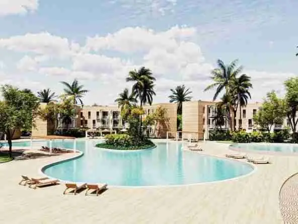 ID , Stylish Bed Condo with Rooftop in Macao Gardens, Punta Cana ()