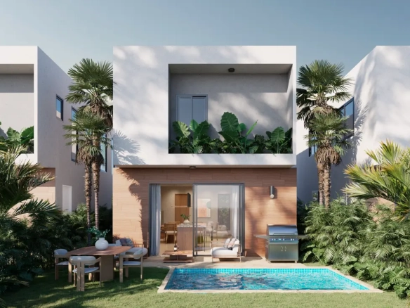 ID Elegant Punta Cana Villa in Central Town – Bedrooms, Private Patio and Contemporary Charm ()