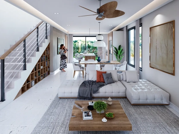 ID Elegant Punta Cana Villa in Central Town – Bedrooms, Private Patio and Contemporary Charm ()