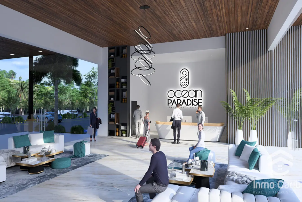 ID , For Sale Modern Bedroom Beachfront Penthouse in Ocean Paradise, Uvero Alto ()