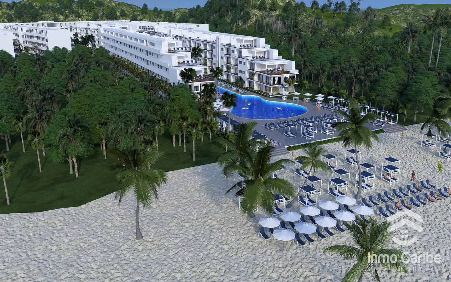 ID , For Sale Modern Bedroom Beachfront Penthouse in Ocean Paradise, Uvero Alto ()