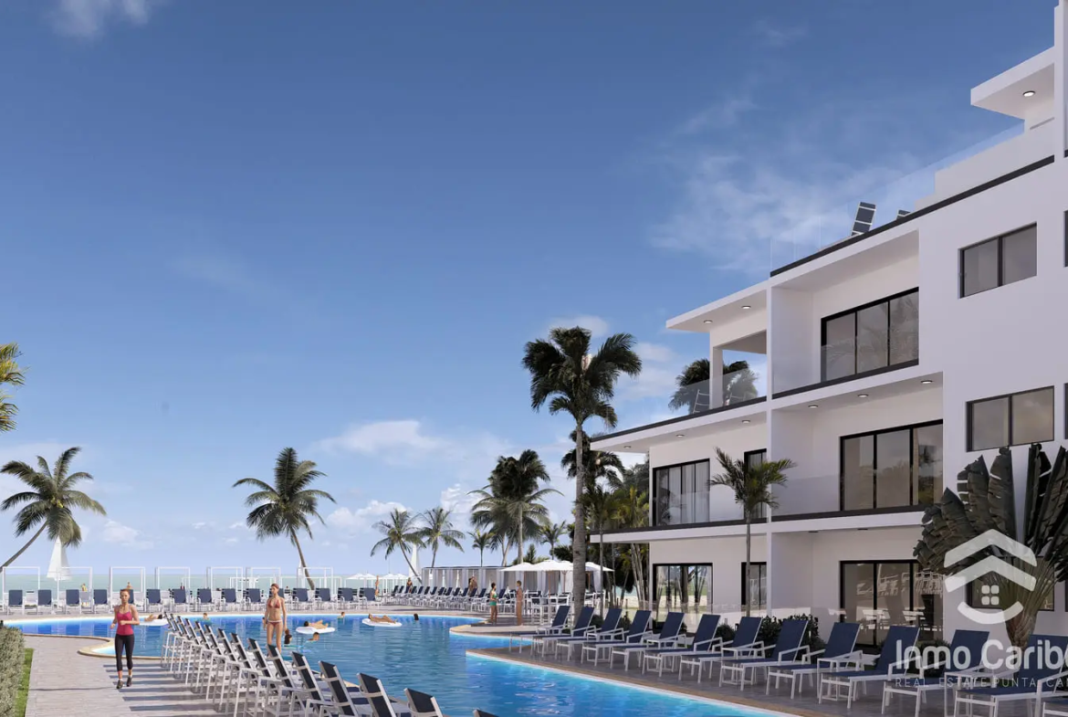 ID , For Sale Modern Bedroom Beachfront Penthouse in Ocean Paradise, Uvero Alto ()