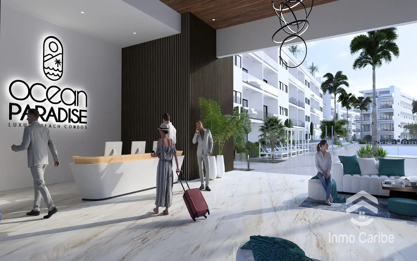 ID , For Sale Modern Bedroom Beachfront Penthouse in Ocean Paradise, Uvero Alto ()