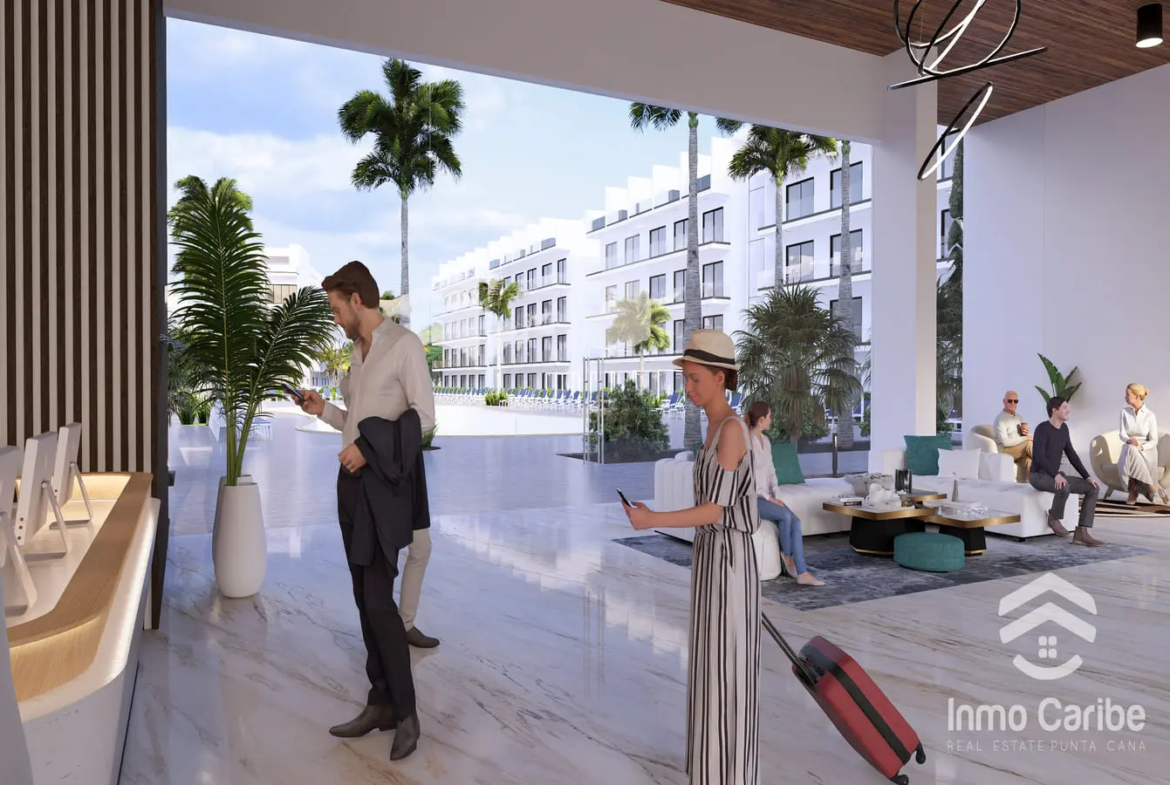 ID , For Sale Modern Bedroom Beachfront Penthouse in Ocean Paradise, Uvero Alto ()