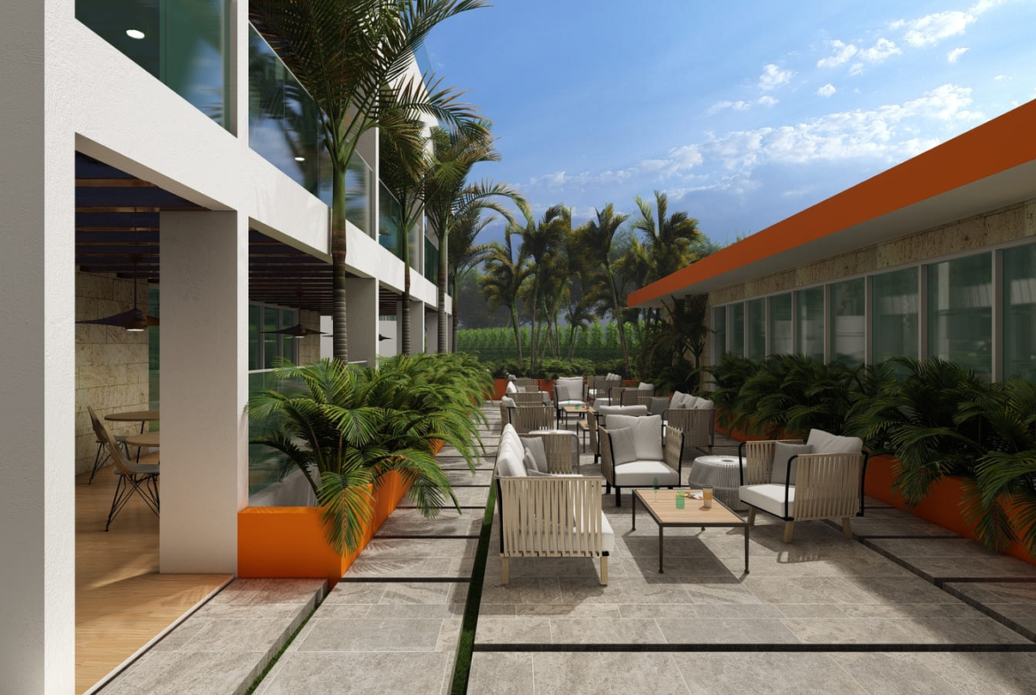 , Elegant Bedroom Bávaro Condo with Private Terrace for Sale ()